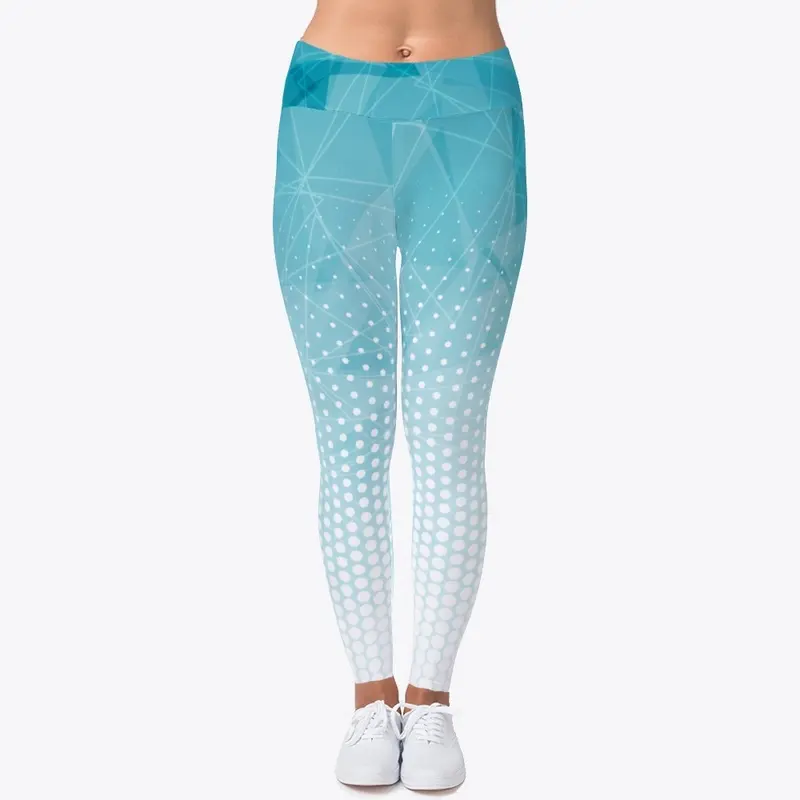 Blue Geometric Legging